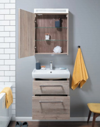 Тумба под раковину Dreja Q Max 77.0004D, 60 см, дуб кантри