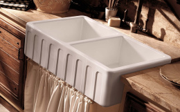 Kerasan Hannah SURREY 545001 Раковина керамическая кухонная 800x470x230 мм,без отверстия под смесите