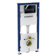 Инсталляция для подвесного унитаза Geberit Delta 50 458.128.DW.1 с панелью смыва, черный глянцевый
