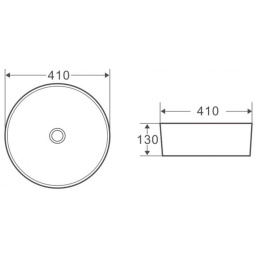 Раковина 41 см BelBagno (BB1315) прямоугольная