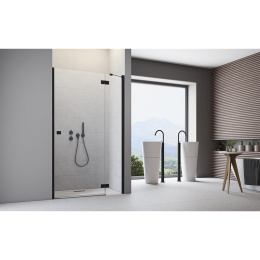 Душевая дверь в нишу Radaway Essenza New DWJ 90 L профиль Черный стекло прозрачное 385013-54-01L