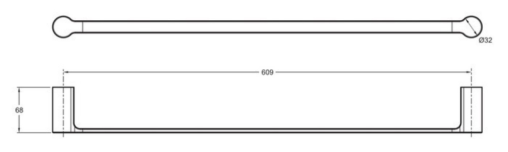 Фото Полотенцедержатель Jacob Delafon Singulier 15205D-CP