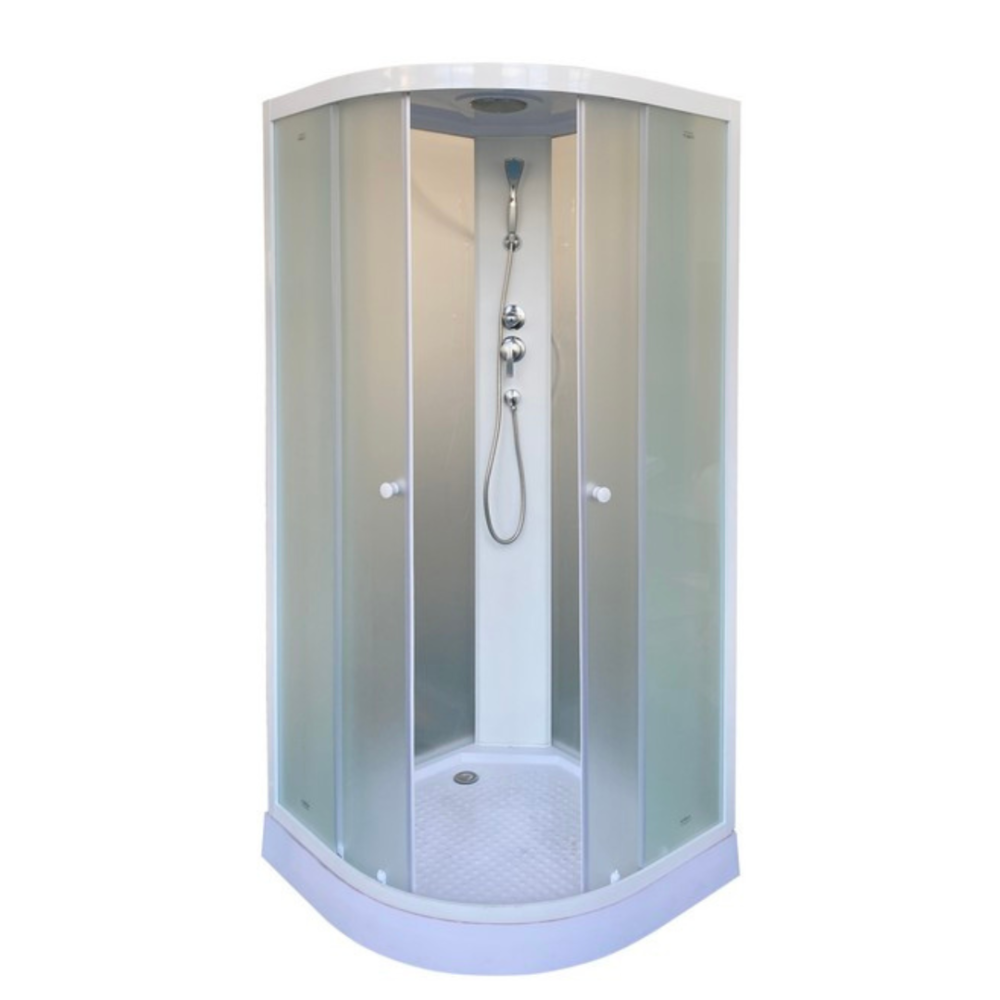 Душевая кабина 80x80x210 Parly (EF831) белый, Без гидромассажа, ABS-пластик, Поддон низкий