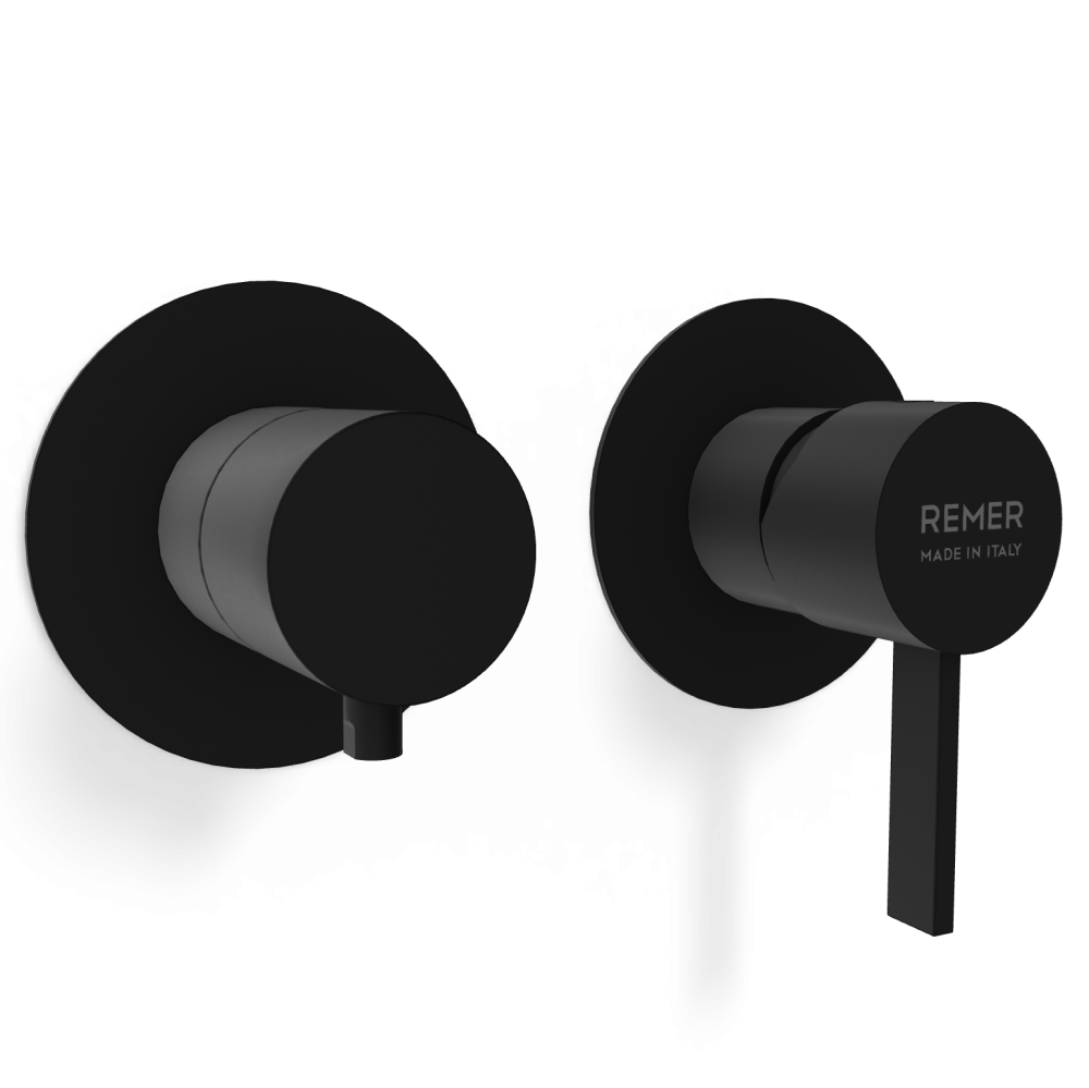 Фото Смеситель для душа Remer Metrica MC93ZPWBNO, черный матовый