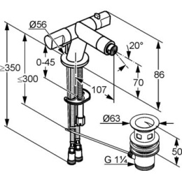 Фото Смеситель для биде Kludi New Waves (574130530)