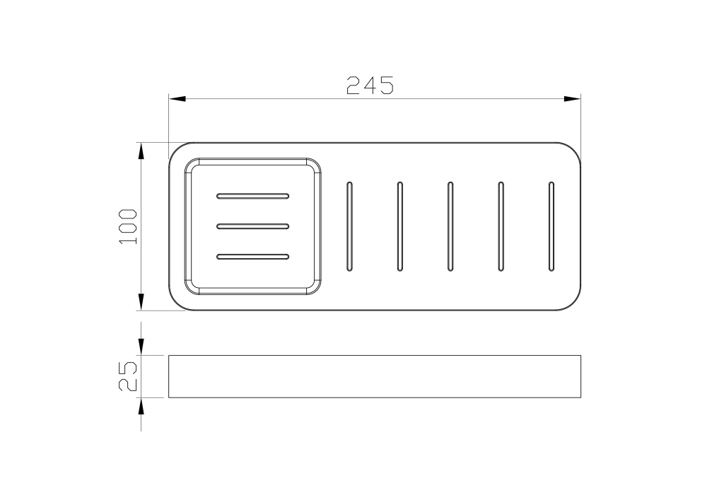 Мыльница с держателем Wonzon&Woghand Lotte (WW-8332-BG) Золото