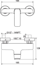 Фото Смеситель для душа Ravak (X070121)
