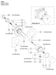 Фото Переключатель Keuco Ixmo 59548010201, хром