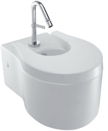 Фото Крышка-сиденье Jacob Delafon Reve 4770K-00 микролифт на металлических шарнирах для биде Е4794 (бел)