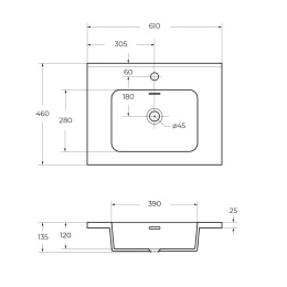 База под раковину CEZARES TIFFANY 55241 Grigio Nuvola