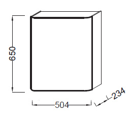 Фото Полуколонна Jacob Delafon Replay 50 см, EB1075, белый