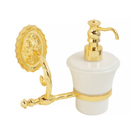 Фото Migliore Edera 16936 Дозатор жидкого мыла настенный, керамика золото