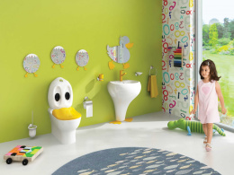 Унитаз детский утенок Creavit Ducky DC360 комплект