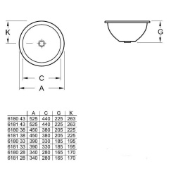 Раковина для установки под столешницу 618028R2 VILLEROY&BOCH Loop Friends