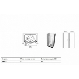 Душевая дверь в нишу Ideal Standard Easy T1129YB