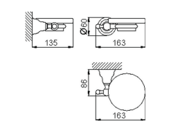 Фото Мыльница Cisal Croisette 4022.01H.BA