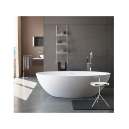 Фото Ванна из искусственного мрамора Gruppo Treesse Carezza V308BL 180х85 белый глянцевый