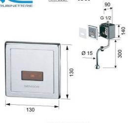 Фото Смыв для писсуара сенсорный Remer RR SE30