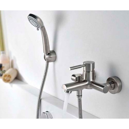 Смеситель для ванны WasserKRAFT Wern 4201 Хром матовый