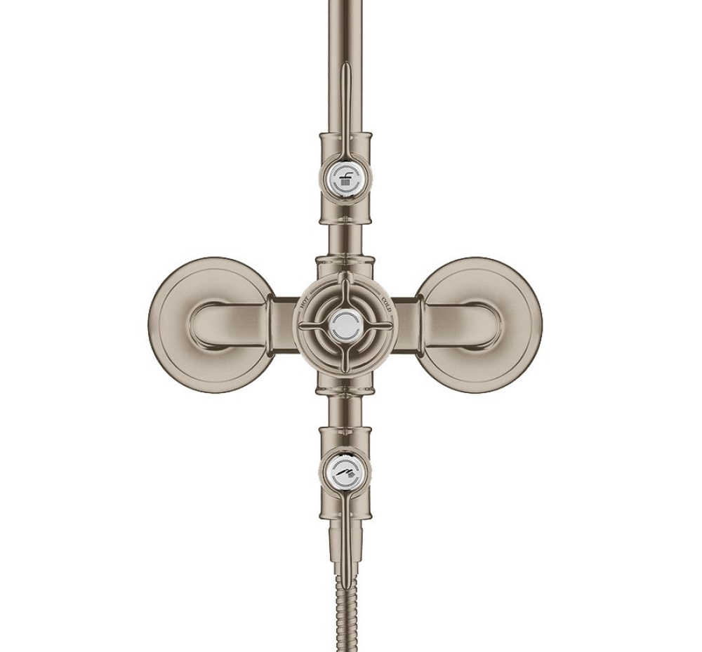 Фото Душевая система Axor Montreux (16572830) никель брашированный