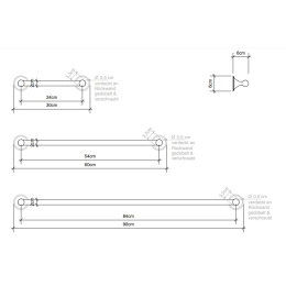 Держатель для полотенца Decor Walther Classic (0510220), золото