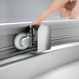 Фото Душевая дверь Huppe X1 140401.069.321 с неподвижным сегментом 190 x 100 см