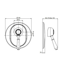 FIMA Carlo Frattini Bell F3369/1CR Смеситель для душа