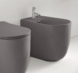 Фото Kerasan Nolita 532089*1 Биде напольное с 1 отверстием под смеситель 55х35 см, с креплениями WB5N, цв