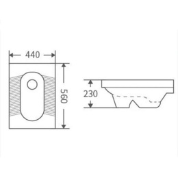 Чаша Генуя SantiLine (SL-5040) белый