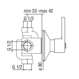 Nobili AV00160CR Переключатель (хром)