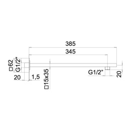 Держатель для душа MAMOLI BLADE 850L351