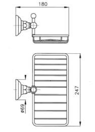 Мыльница Nicolazzi Classica 1493CR, хром