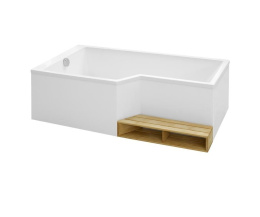 Акриловая ванна 150x80 Jacob Delafon (E6D119L-00), прямоугольная-асимметричная