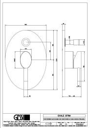 Фото Смеситель для ванны Gessi Ovale (37784#031) хром
