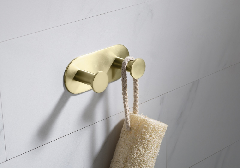 Фото Вешалка-2 крючка Timo Saona 13014/17 золото матовое