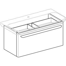Geberit My day 824101000 Тумба для раковины, с ящиками выдвижными