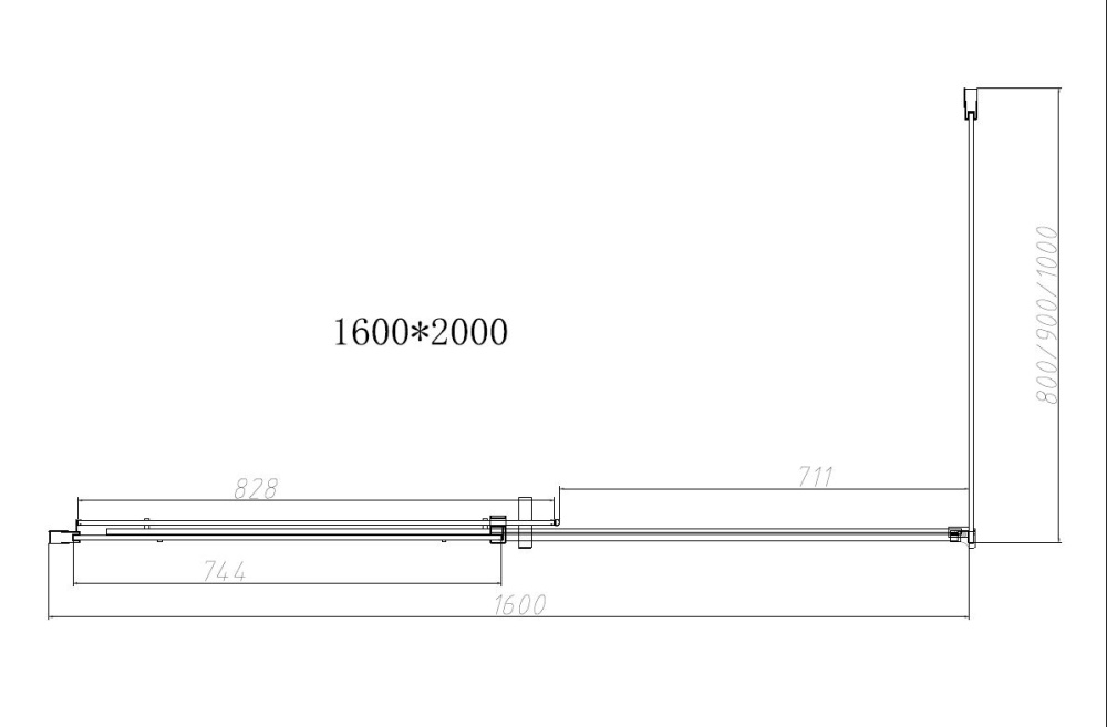 Душевой уголок Vincea Dice (VSR-4D1016CLB) черный