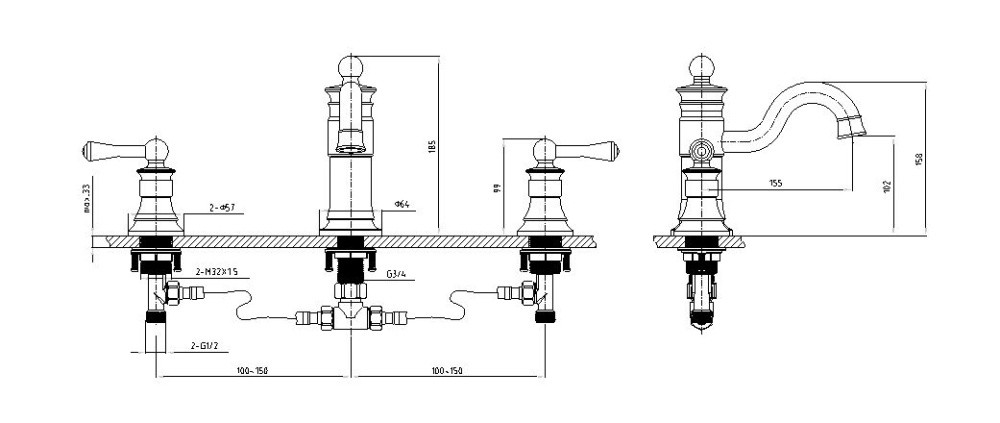 Фото Смеситель для раковины Timo Adelia (6021/00F chrome)