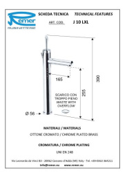 Смеситель для раковины Remer RR J10LXL