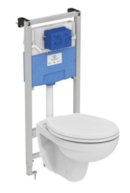 Инсталляция Ideal Standard Prosys Frame 120 M с унитазом Eurovit Rimless K881201, сиденье микролифт,