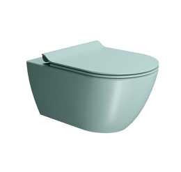 Унитаз подвесной GSI PURA 881515безободковый, Ghiaccio matte