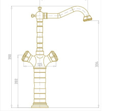 Смесители для кухни Смеситель кухонный Bronze de Luxe Royal (21973K) бронза