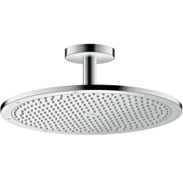 Фото Верхний душ Axor ShowerSolutions 26035000, 35,5x35,5 см,1 режим струи, с держателем, хром