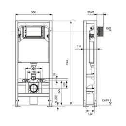 Инсталляция для подвесного унитаза Tece TECEspring (S500393)