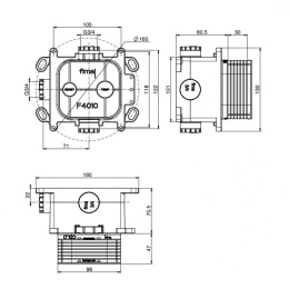 Внутренняя часть для смесителя Switch Carlo Frattini F4010