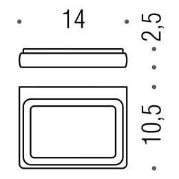 Мыльница Colombo Lulu B6251 стеклянная часть хром