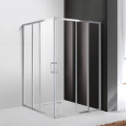 Душевой уголок Cezares Molveno-A-22-100+20-C-Cr-IV, 120 x 120 x 190 см, стекло прозрачное, хром