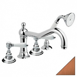 Смеситель Nicolazzi Dames Anglaises 1449BZ78 для ванны и душа, бронза, ручки P. Mont Blanc