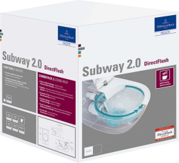 Фото Унитаз подвесной Villeroy&Boch Subway 2.0 5614R2R1 безободковый