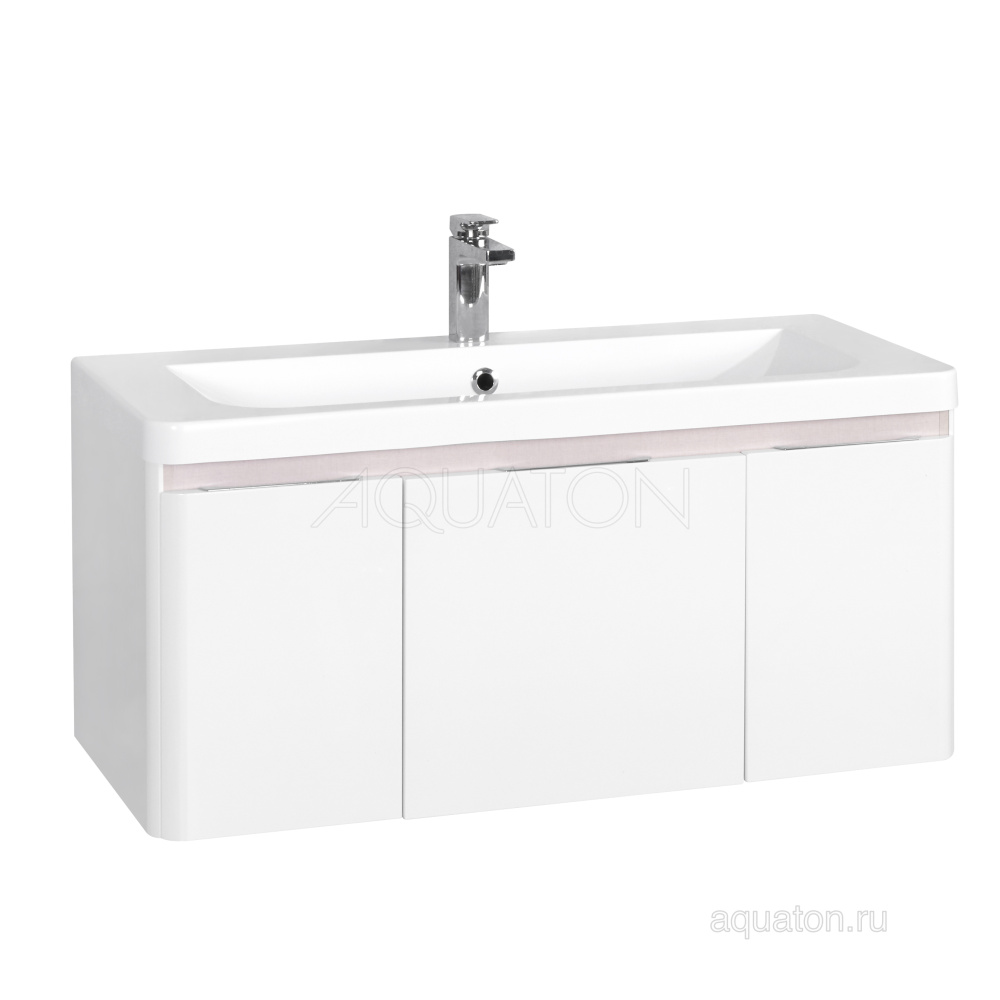 Фото Тумба под раковину Aquaton Шерилл 105 белый 1A206301SH010
